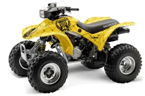 Honda TRX 300EX ATV Graphic Kit - 1993-2006 Silver Star - Reloaded Black