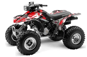 Honda TRX 300EX ATV Graphic Kit - 1993-2006 Street Star Red