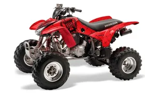 Honda TRX 400EX ATV Graphic Kit - 1999-2007 Silver Star - Reloaded Red