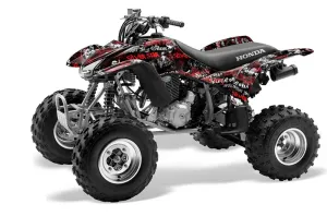 Honda TRX 400EX ATV Graphic Kit - 1999-2007 Silver Star - Silverhaze Red