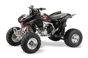 Honda TRX 450R ATV Graphic Kit - 2004-2016 Bone Collector Black