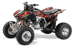 Honda TRX 450R ATV Graphic Kit - 2004-2016 Mad Hatter Red