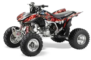Honda TRX 450R ATV Graphic Kit - 2004-2016 Mad Hatter Red