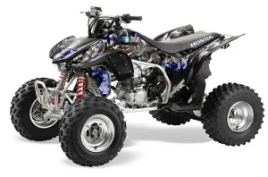 Honda TRX 450R ATV Graphic Kit - 2004-2016 Mad Hatter Silver