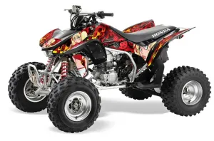 Honda TRX 450R ATV Graphic Kit - 2004-2016 Motorhead Mandy Red