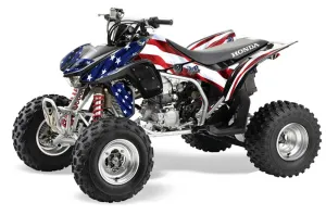 Honda TRX 450R ATV Graphic Kit - 2004-2016 Stars n Stripes Red