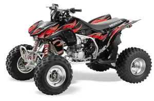 Honda TRX 450R ATV Graphic Kit - 2004-2016 Tribal Flames Red