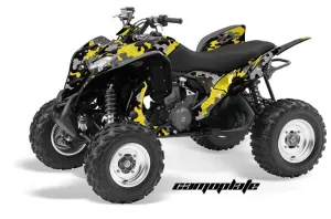 Honda TRX 700 XX ATV Graphic Kit - 2008-2015 Camoplate Yellow