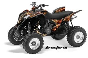 Honda TRX 700 XX ATV Graphic Kit - 2008-2015 Firestorm Black