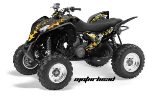 Honda TRX 700 XX ATV Graphic Kit - 2008-2015 Motorhead Black
