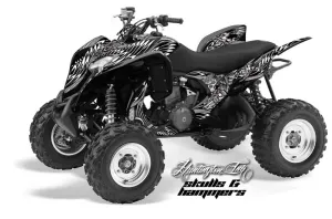 Honda TRX 700 XX ATV Graphic Kit - 2008-2015 Skulls and Hammers White