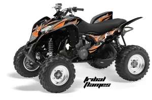 Honda TRX 700 XX ATV Graphic Kit - 2008-2015 Tribal Flames Orange