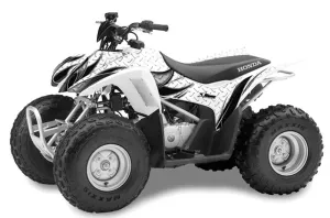 Honda TRX 90 ATV Graphic Kit - 2006-2019 Tribal Flames Black