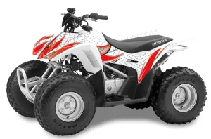 Honda TRX 90 ATV Graphic Kit - 2006-2019 Tribal Flames Red