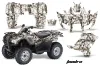 Honda Rancher AT ATV Custom Graphic Kit - 2007-2013