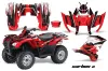 Honda Rancher AT ATV Graphic Kit - 2007-2013 Carbon X Red