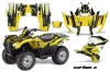 Honda Rancher AT ATV Graphic Kit - 2007-2013 Carbon X Yellow