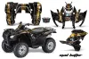 Honda Rancher AT ATV Graphic Kit - 2007-2013 Mad Hatter Black