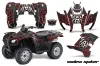 Honda Rancher AT ATV Graphic Kit - 2007-2013 Widow Maker Black