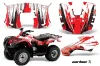 Honda Recon ES Fourtrax ATV Graphic Kit - 2005-2018 Carbon X Red