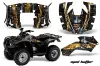 Honda Recon ES Fourtrax ATV Graphic Kit - 2005-2018 Mad Hatter Yellow