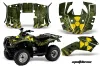 Honda Recon ES Fourtrax ATV Graphic Kit - 2005-2018 Meltdown Green