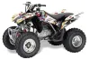 Honda TRX 250EX / 250R / 250X ATV Graphic Kit - 2006-2024 Ed Hardy - Love Kills White