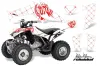 Honda TRX 250EX / 250R / 250X ATV Graphic Kit - 2006-2024 Silver Star - Reloaded White