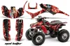 Honda TRX 300EX ATV Graphic Kit - 1993-2006 Mad Hatter Red