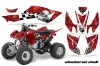 Honda TRX 400 EX ATV Graphic Kit - 2008-2016 Checkered Skull Silver
