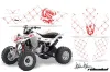 Honda TRX 400 EX ATV Graphic Kit - 2008-2016 Silver Star - Reloaded Red