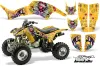 Honda TRX 400EX ATV Graphic Kit - 1999-2007 Ed Hardy - Love Kills Yellow