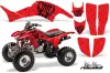 Honda TRX 400EX ATV Graphic Kit - 1999-2007 Silver Star - Reloaded Red