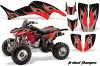 Honda TRX 400EX ATV Graphic Kit - 1999-2007 Tribal Flames Red
