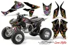 Honda TRX 450R ATV Graphic Kit - 2004-2016 Ed Hardy - Love Kills Black