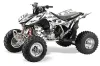 Honda TRX 450R ATV Graphic Kit - 2004-2016 Silver Star - Silverhaze Black