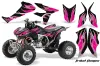 Honda TRX 450R ATV Graphic Kit - 2004-2016 Tribal Flames Pink
