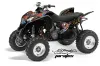 Honda TRX 700 XX ATV Graphic Kit - 2008-2015 Ed Hardy - Pirates Black
