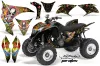 Honda TRX 700 XX ATV Graphic Kit - 2008-2015 Ed Hardy - Pirates Yellow
