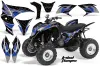 Honda TRX 700 XX ATV Graphic Kit - 2008-2015 Tribal Flames Blue