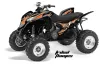 Honda TRX 700 XX ATV Graphic Kit - 2008-2015 Tribal Flames Orange
