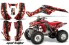 Honda TRX 90 ATV Graphic Kit - 2006-2019 Ed Hardy - Love Kills White