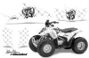 Honda TRX 90 ATV Graphic Kit - 2006-2019 Silver Star - Reloaded Black