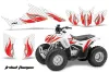 Honda TRX 90 ATV Graphic Kit - 2006-2019 Tribal Flames Red