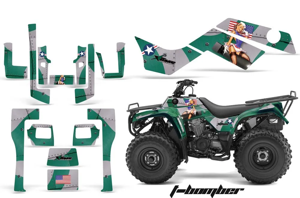 Kawasaki Bayou 220 / 250 / 300 ATV Custom Graphic Kit - All Years