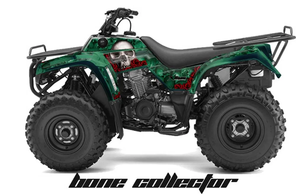 Kawasaki Bayou 220 / 250 / 300 ATV Graphic Kit - All Years Bone Collector Green