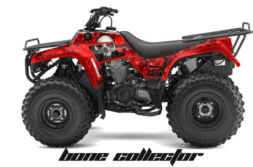 Kawasaki Bayou 220 / 250 / 300 ATV Graphic Kit - All Years Bone Collector Red