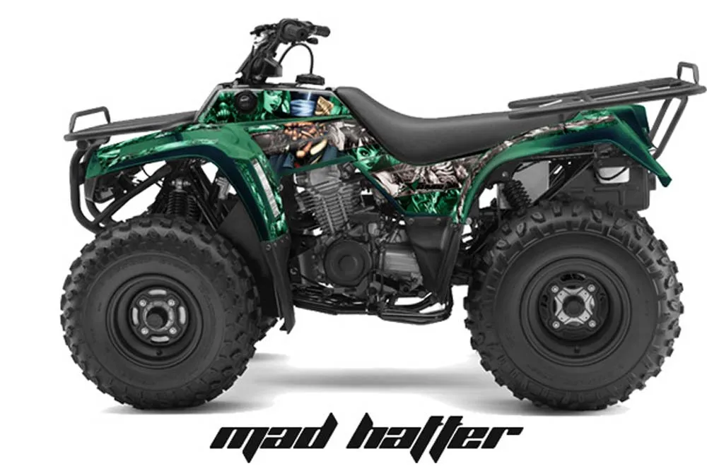 Kawasaki Bayou 220 / 250 / 300 ATV Graphic Kit - All Years Mad Hatter Silver