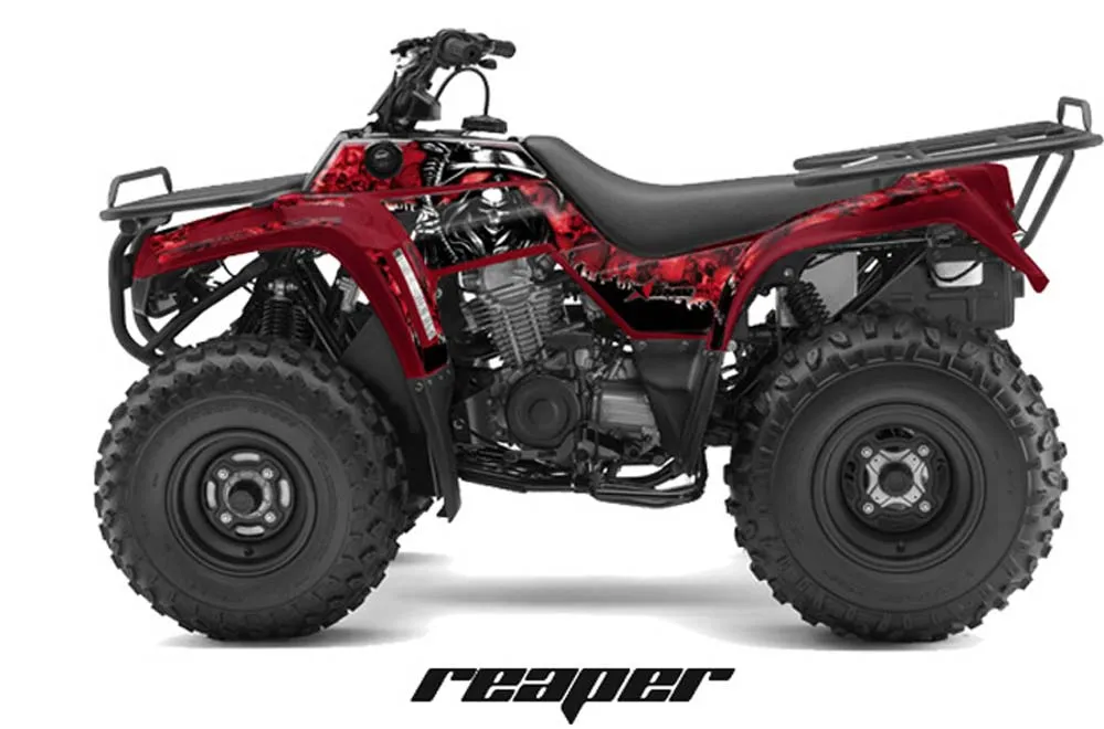 Kawasaki Bayou 220 / 250 / 300 ATV Graphic Kit - All Years Reaper Red