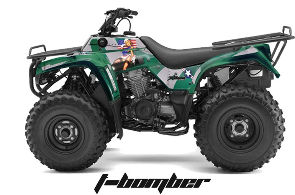 Kawasaki Bayou 220 / 250 / 300 ATV Graphic Kit - All Years T Bomber Green